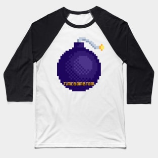 TimeBombTom Purple Bomb Baseball T-Shirt